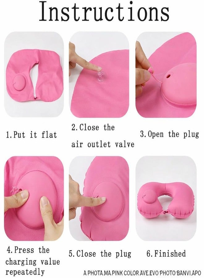 TONSYL Neck Rest Air Cushion Pillow | Inflatable Travel Neck Pillow with Ergonomic U-Shape Support | Lightweight Soft Air Cushion Neck Rest | Portable Adjustable Buckle for Travel Home, Office - Image 5