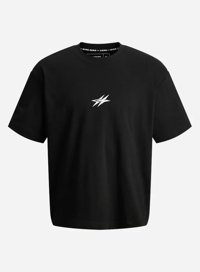 جاك اند جونز تيشيرت بقصة مريحة وطبعة جرافيك