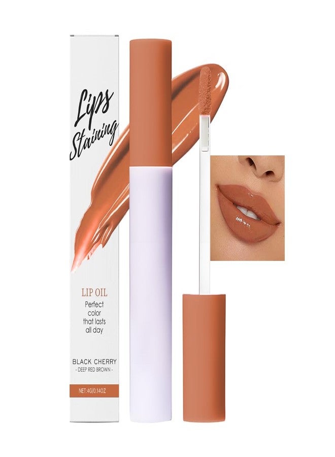 Houksouml Lip Stain - Wipe-Off &Peel Off Lip Color | Waterproof, Long Lasting, Transfer-Resistant, Smudge-Proof Lip Tint | Easy Wipe Finish, High Pigment | All-Day Vibrant Kiss-Proof Lip Stain, Muted Terracotta - Image 1