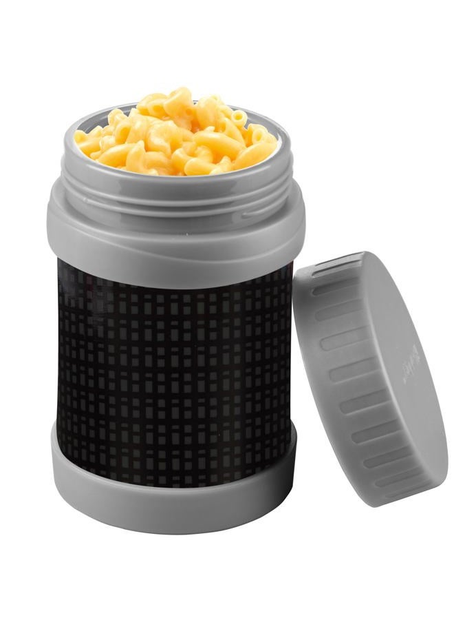 Bentology Stainless Steel Insulated Lunch 13 oz Jar for Kids –Large Leak-Proof Storage Container for Hot & Cold Food, Soups, Liquids - BPA Free - Fits Most Lunch Boxes and Bags - Black - Image 1
