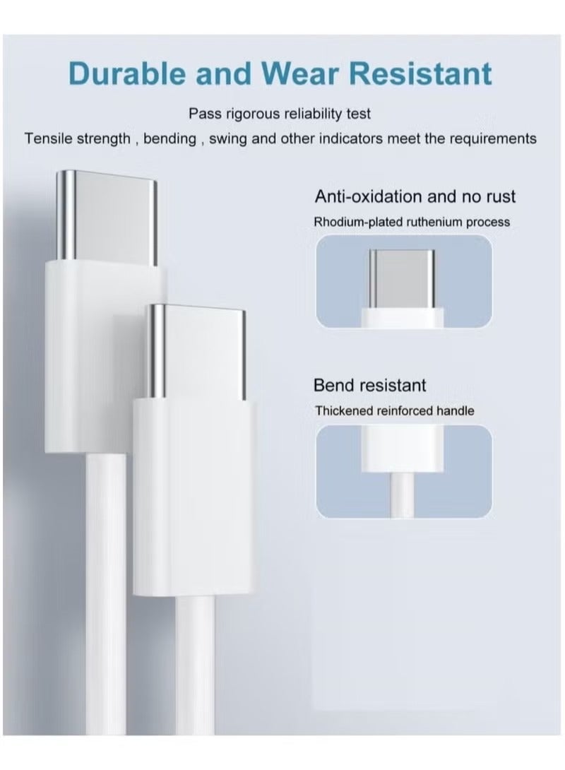 Bin Kamil 35W Super Fast Charger USB-C with Cable Type C to C [ 2 in 1 ] for iPhone 16 / 15 Pro max/15 Pro/15 plus/15, Samsung S24 and all USB C mobiles / Tabs - Image 4