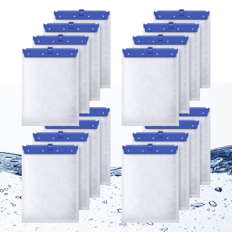 Esctabalt 16 Count Large Filter Cartridges Compatible with Whisper Bio Bag Filters, Large Aquarium Filter Cartridge for Whisper 20i 40i, IQ20/30/45/60, PF20/30/40/60 and Repto Filter - Image 1