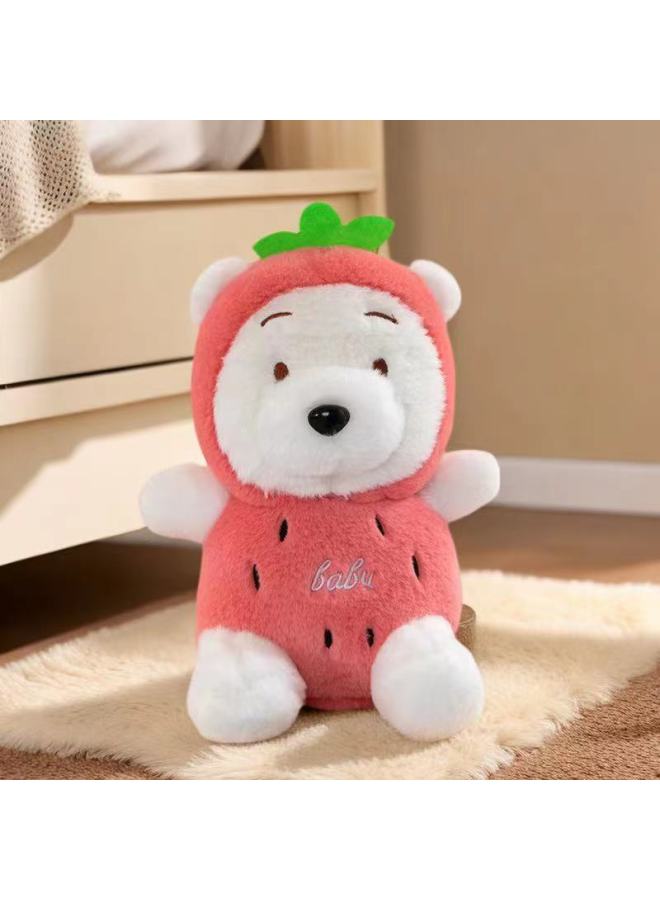 Plush Toy Eight-inch Grasping Doll Wedding Throwing Doll Stall Pushing Accompanying Gift Doll-Color:Strawberry Puff-Height:20cm~25cm - Image 1