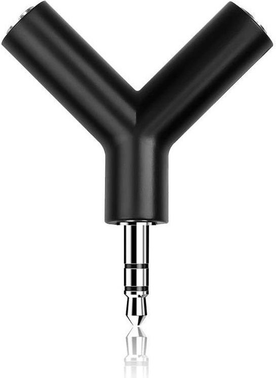 Temiz Pazar Clean Pazar 3.5 mm Headphone Stereo Multiplexer Coupler Switch Splitter Keychain Adapter  - Image 1