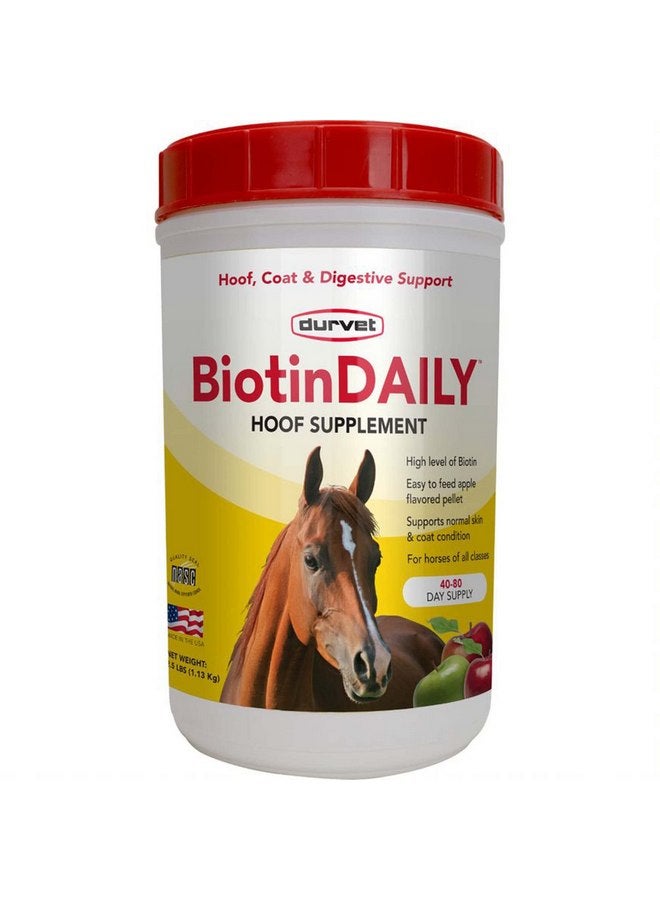 Durvet 01 0027 Biotin Daily Horse Hoof Care, 2.5 lb