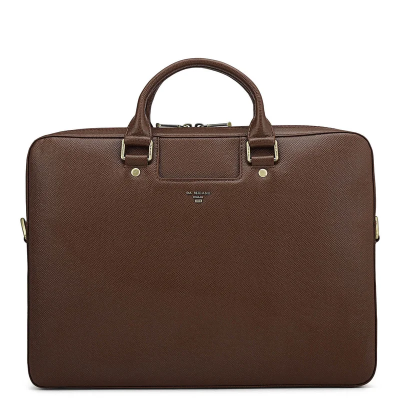 دا ميلانو Franzy Leather Laptop Sleeve - Date