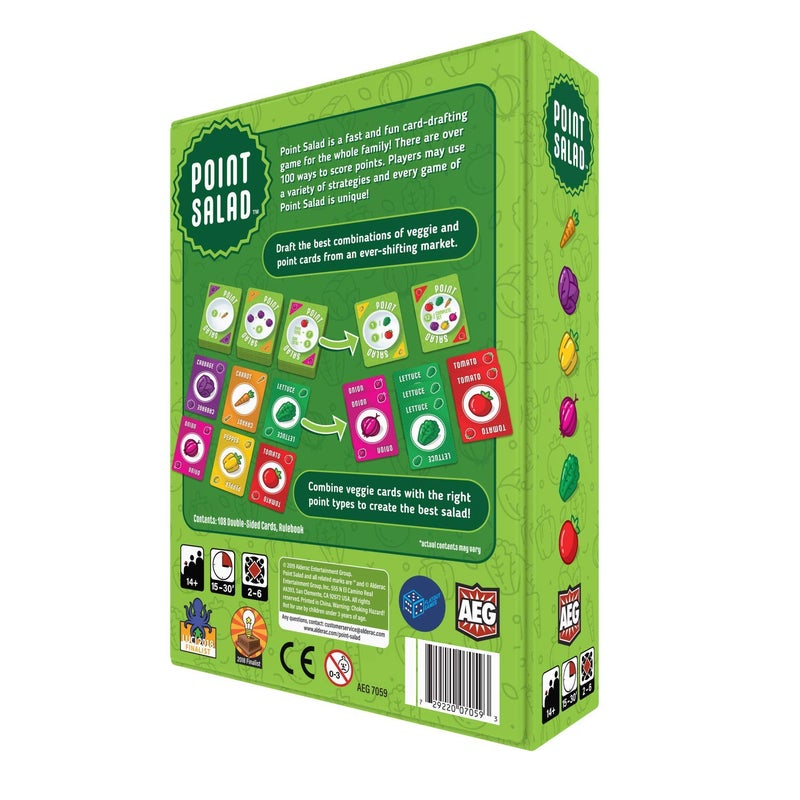 AEG Games AEG & Flatout Games | Point Salad - Award-Winning Card Drafting Game for the Whole Family | Easy to Learn | Quick to Play | 2-6 Players | Ages 10+ - Image 2