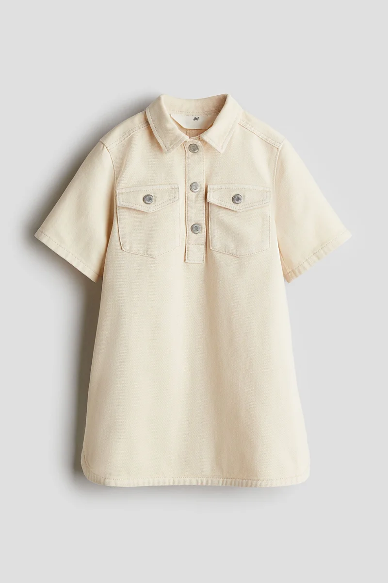 اتش اند ام A-line twill dress