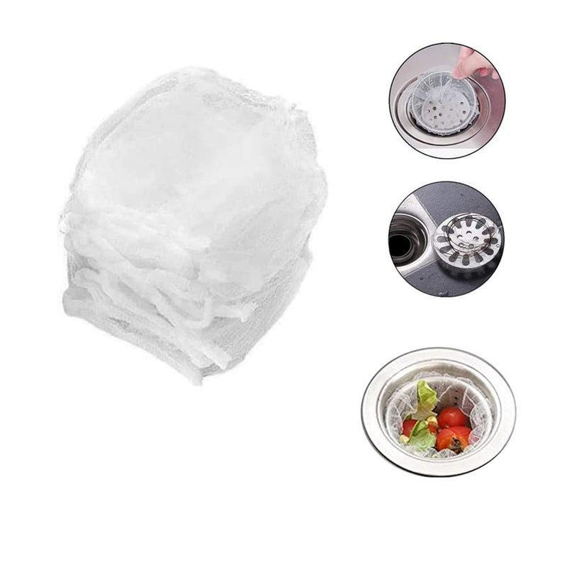 Kofati Kitchen Sink Strainer Mesh Bag- 30 PCS Disposable Mesh Sink Strainer Bags- Sink Net Strainer Filter Bags for Sink Drain for Collecting Kitchen Food Waste Leftover Garbage - Image 2
