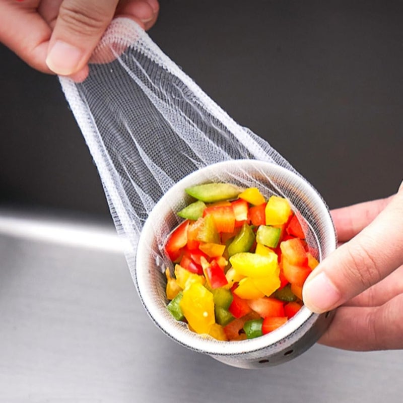 Kofati Kitchen Sink Strainer Mesh Bag- 30 PCS Disposable Mesh Sink Strainer Bags- Sink Net Strainer Filter Bags for Sink Drain for Collecting Kitchen Food Waste Leftover Garbage - Image 5