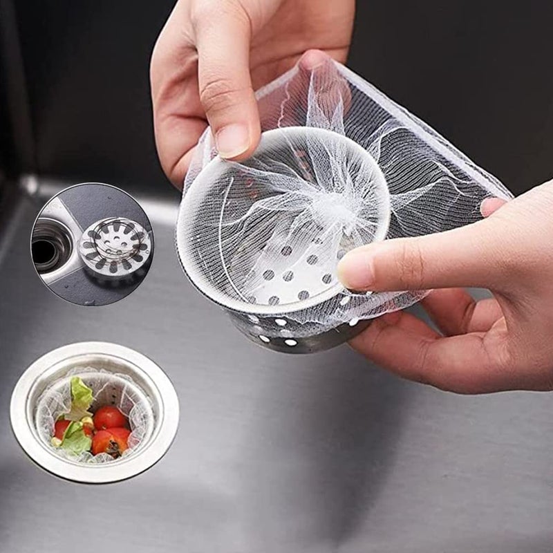 Kofati Kitchen Sink Strainer Mesh Bag- 30 PCS Disposable Mesh Sink Strainer Bags- Sink Net Strainer Filter Bags for Sink Drain for Collecting Kitchen Food Waste Leftover Garbage - Image 1