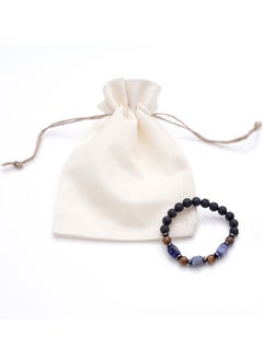 Subhati Bracelet with Lava Stone | Tiger Eye | Sodalilte  - Image 3
