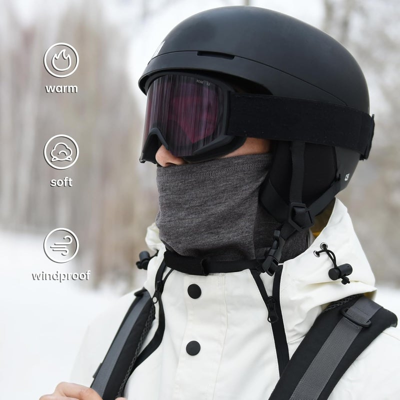 EXski Winter Neck Gaiter Warmer, Soft Fleece Face Mask Scarf for Cold Weather Skiing Cycling Outdoor Sports - Image 4