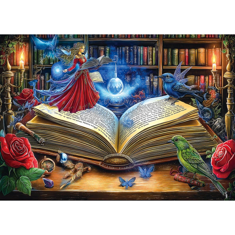 Blueforest 1000 Piece Jigsaw Puzzle for Adults Magical Book Art Puzzle Challenging Fun Unique Adult Puzzles for Relaxation Wall Decor 275x197 Inch - Image 3