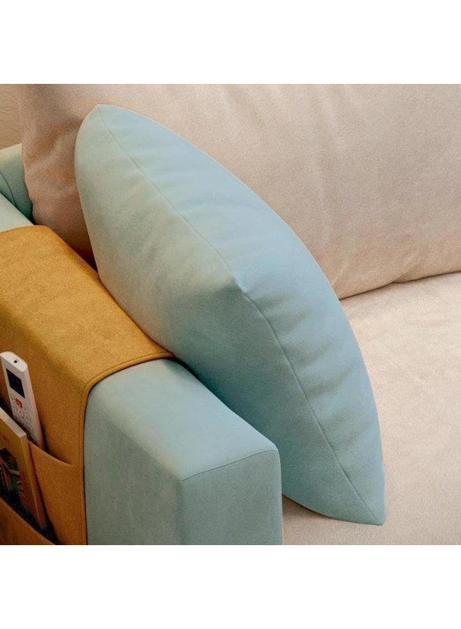 Comfynest Comfynest Contemporary Fabric Cushioned Sofa with Square Arm for Bedroom - Yellow/Beige, 121.92 x 60.96 x 55.88 cm  - Image 5