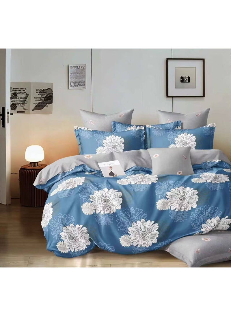 Premium King Bedding Set (6 Piece) – Soft & Breathable 220x240cm Duvet Cover Set Cotton