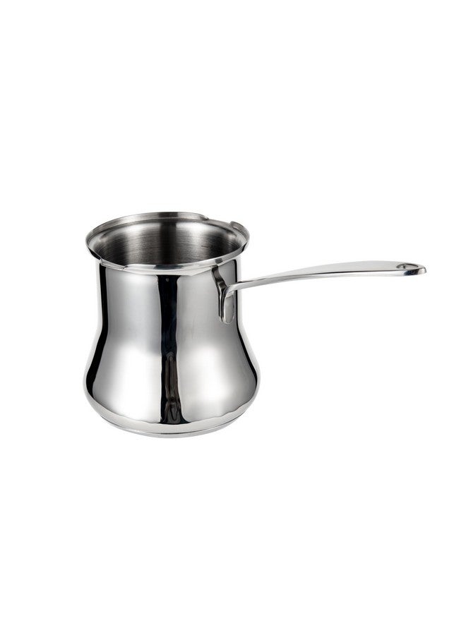 IMEEA Turkish Coffee Pot Arabic Coffee Pot Cezve Turkish Coffee Pot 18/10 Stainless Steel Greek Coffee Pot Briki Turkish Coffee Maker (16.9 Ounces) - Image 1
