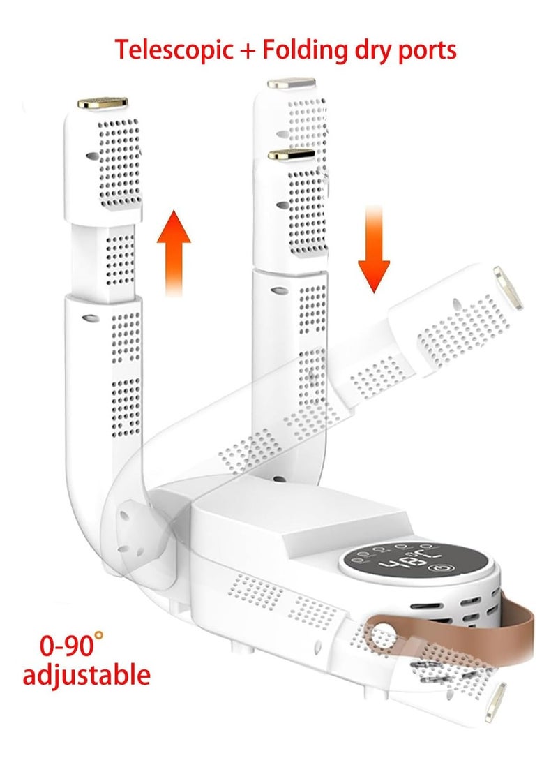 Shoe Dryer, Boot Shoe Dryer, Socks DyterPortable Smart Shoe Dryer Multi-Functional Folding Temperature Control Timing Uv Disinfection Deodorizing Shoe Dryer, Boot Shoe Dryer, Socks Dyter