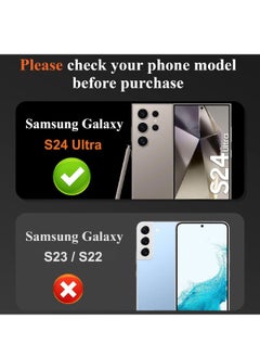 Glass 3-Packs Samsung Galaxy S24 Ultra Camera Lens Protector, Tempered Glass Camera Lens Protector for Samsung S24 Ultra, Ultra HD, 9H Hardness, Anti-Scratch, Easy Installation - Black  - Image 2