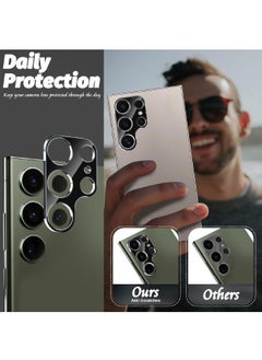 Glass 3-Packs Samsung Galaxy S24 Ultra Camera Lens Protector, Tempered Glass Camera Lens Protector for Samsung S24 Ultra, Ultra HD, 9H Hardness, Anti-Scratch, Easy Installation - Black  - Image 5