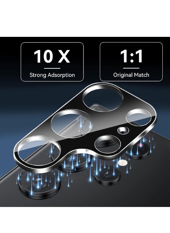 Glass 3-Packs Samsung Galaxy S24 Ultra Camera Lens Protector, Tempered Glass Camera Lens Protector for Samsung S24 Ultra, Ultra HD, 9H Hardness, Anti-Scratch, Easy Installation - Black  - Image 3