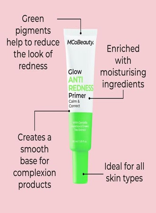 أم سي أو بيوتي برايمر MCoBeauty Glow المضاد للاحمرار مع أصباغ خضراء - Image 3