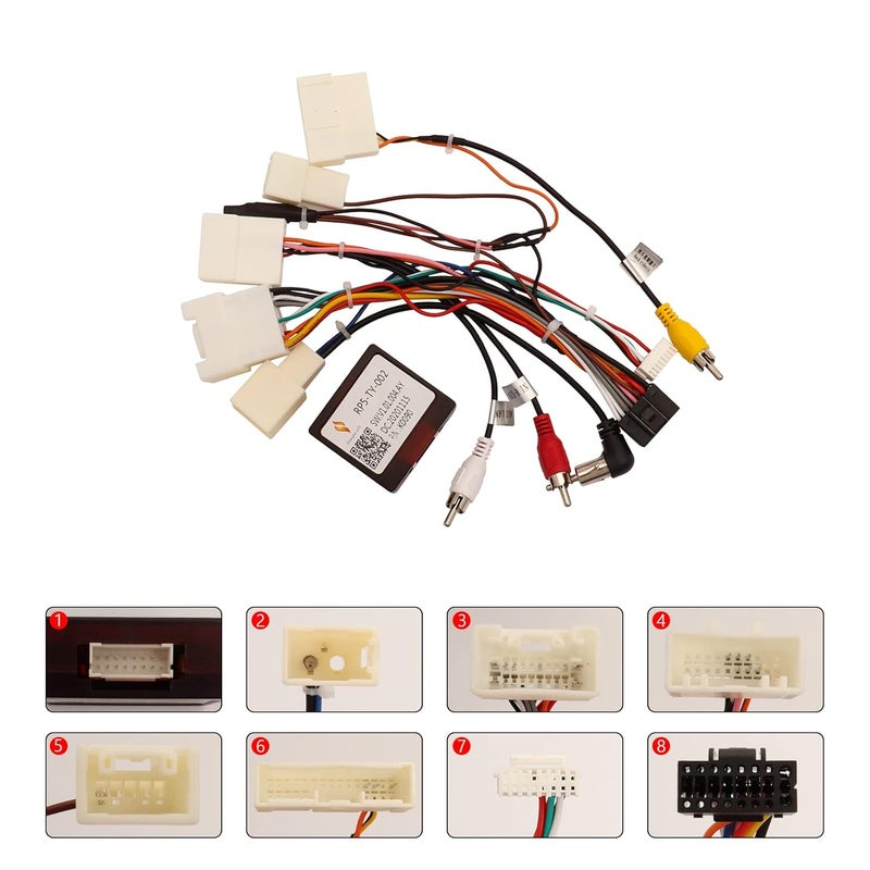 ViaBecs Car Stereo Wiring Harness with Canbus for Toyota Models - Image 2
