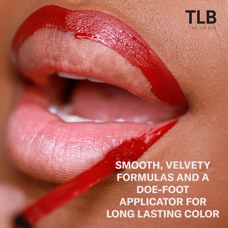 The Lip Bar ذا ليب بار - أحمر شفاه سائل غير لامع، ميوز (توت عميق) - صبغة عالية - ضغطة واحدة - طويل الأمد - زيت الجوجوبا، فيتامين E - نباتي وخالي من التجارب على الحيوانات - مكياج ومستحضرات تجميل - .24 أونصة سائلة - Image 2