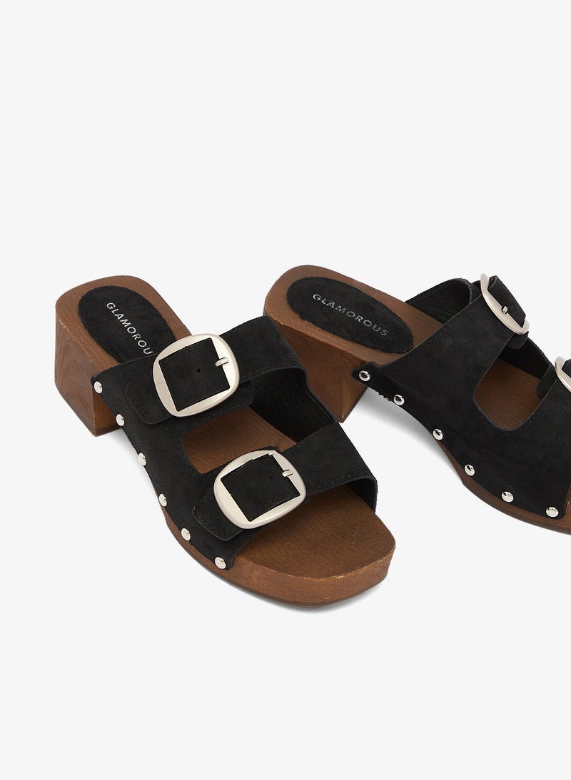 GLAMOROUS Studded Open Toe Clogs - Image 5