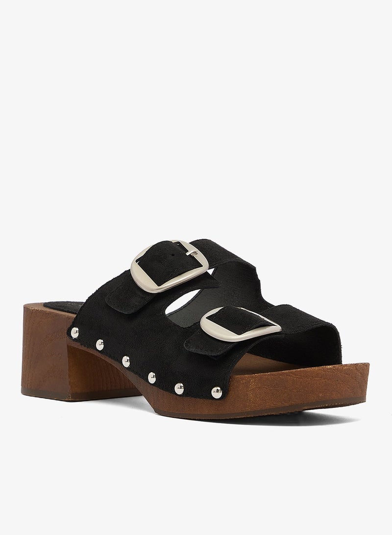 GLAMOROUS Studded Open Toe Clogs - Image 3