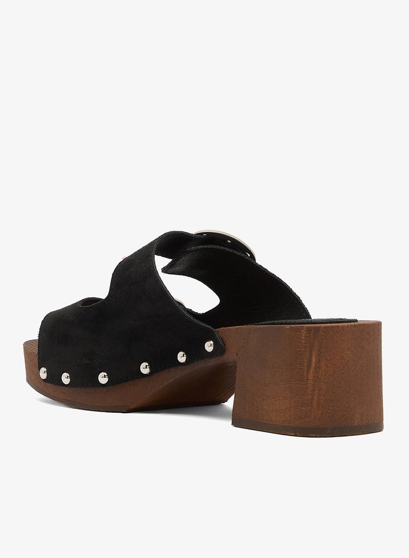 GLAMOROUS Studded Open Toe Clogs - Image 4