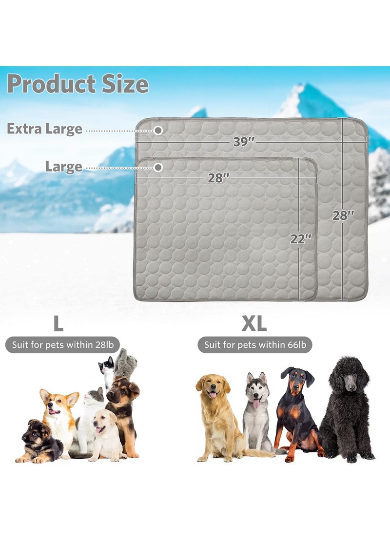 SYOSI Pet Self Cooling Mat for Kennels, Crates (L Size, 75x55cm) Multi-Use, Portable and Machine Washable with Water Absorption Top and Waterproof Bottom Keep Your Pets Cool and Comfortable All Summer Long - Image 3