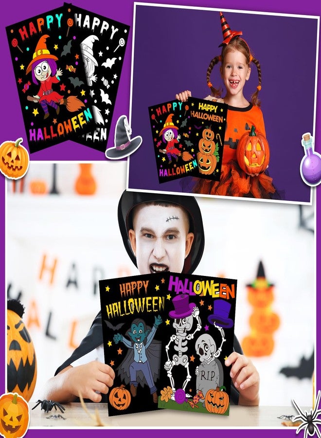 زانماي ملصقات تلوين هالوين من Zhanmai، 30 قطعة، مصنوعة يدويًا، مصنوعة يدويًا، مصنوعة يدويًا، مصنوعة يدويًا، مصنوعة يدويًا، مناسبة لحفلات العطلات، والأنشطة المدرسية والمنزلية - Image 3