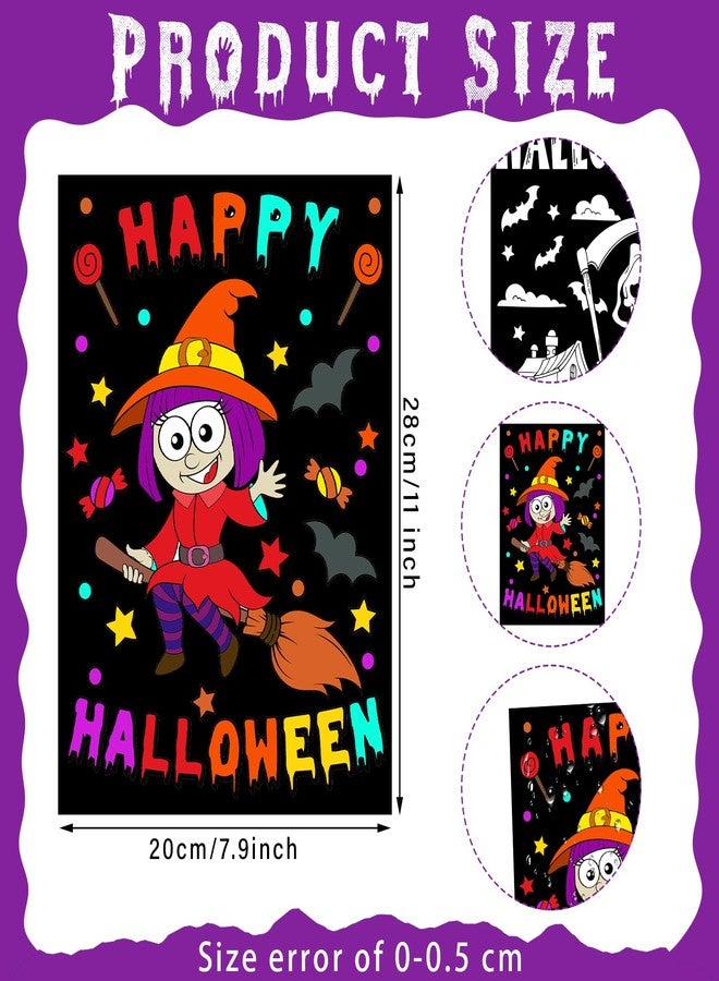 زانماي ملصقات تلوين هالوين من Zhanmai، 30 قطعة، مصنوعة يدويًا، مصنوعة يدويًا، مصنوعة يدويًا، مصنوعة يدويًا، مصنوعة يدويًا، مناسبة لحفلات العطلات، والأنشطة المدرسية والمنزلية - Image 2