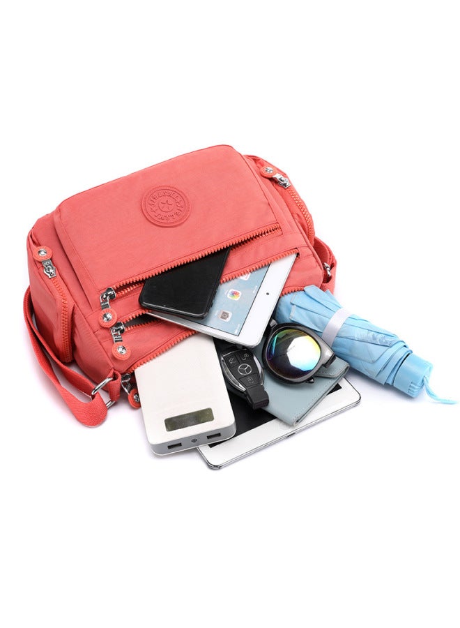 OxFord Cloth Women's Bag Summer Lightweight Shoulder Messenger Bag Casual Versatile Waterproof Nylon Cloth Bag-Color:Water Blue  - Image 3