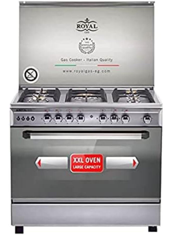 90cm Full Safety Digital Stove with Fan, Perfect Series 10245 silver
