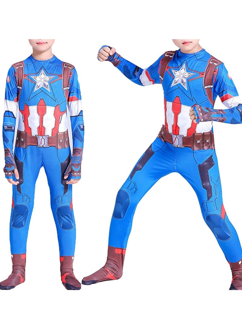 Cosplay Costume Set 3D Style Superhero Cosplay Full Body Bodysuit Spandex Jumpsuit for Kids Cosplay Dress Up - Image 2