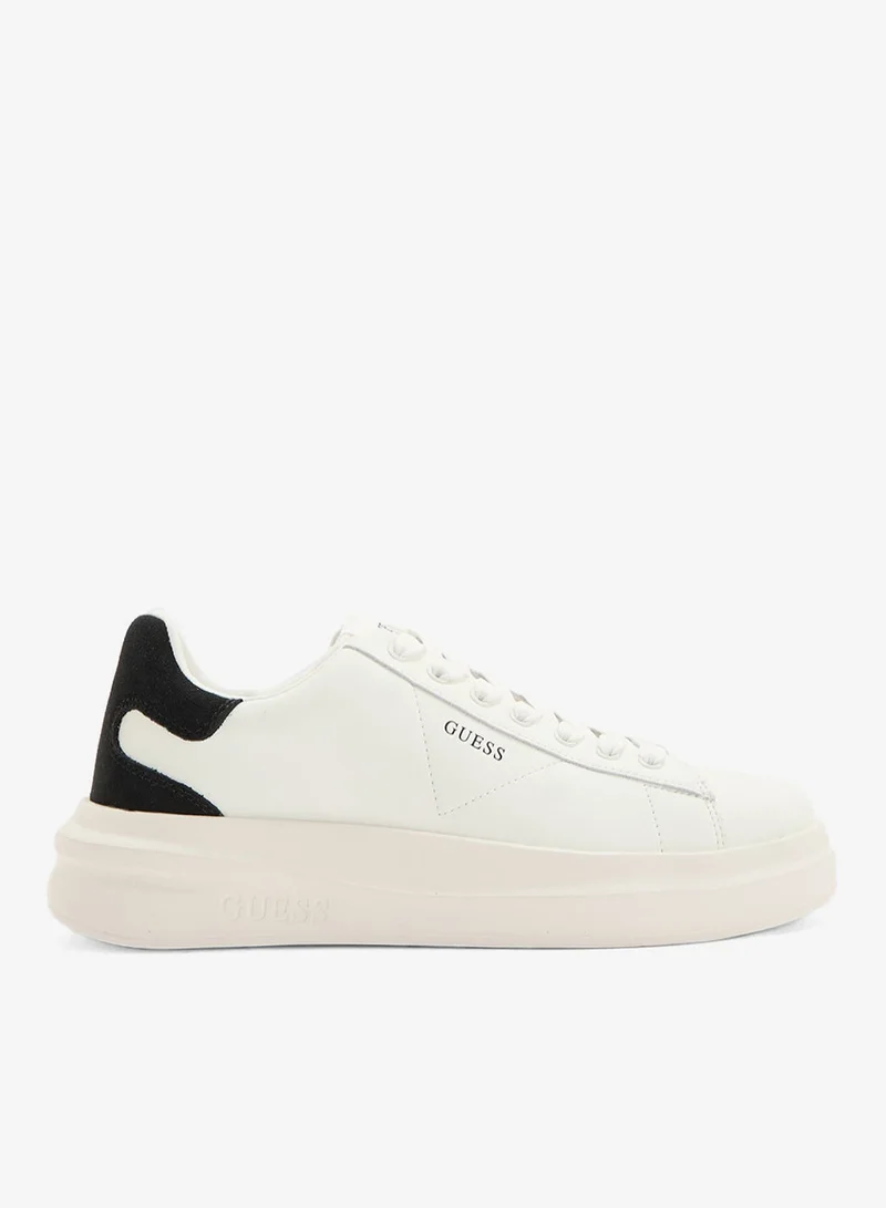 GUESS Logo Detailed Lace Up Low Top Sneakers