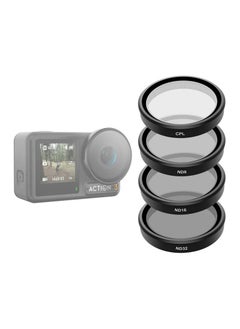 TELESIN Circular Polarizer & ND Filter Set for DJI Osmo Action 3/4