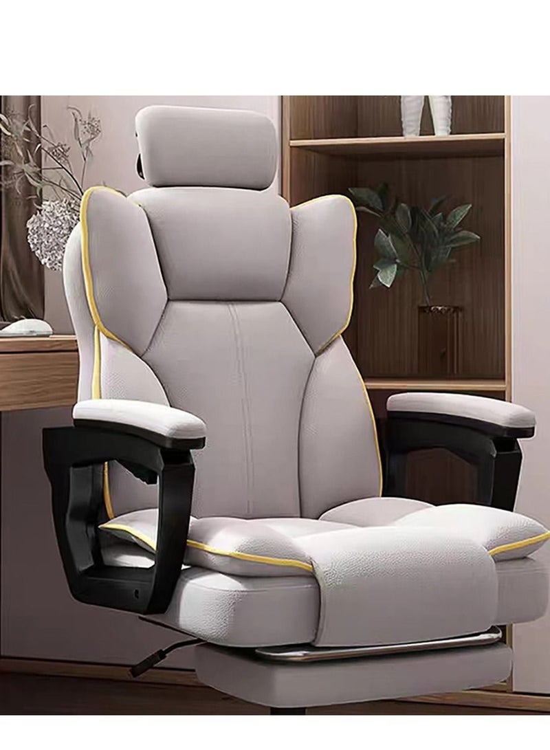 Gaming Chair 130° Recliner System,PU Leather 100Kg Weight Capacity,Retractable Footrest Adjustable Arm-Rest Office Chair Computer Chair PC Office