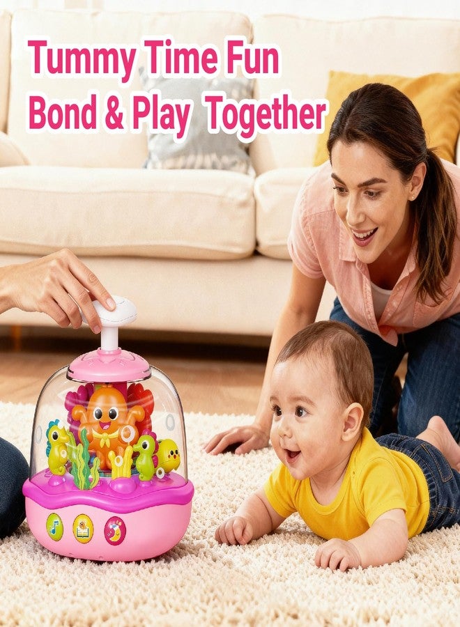 MoraBaby Baby Girl Toys 6-12-18 Months, Press & Spin Ocean Musical Light Up Toy | Bilingual Learning Educational Cause and Effect Toy for 1 Year Old Boy & Girl, Birthday Gifts for 1-3 Year Old - Image 4