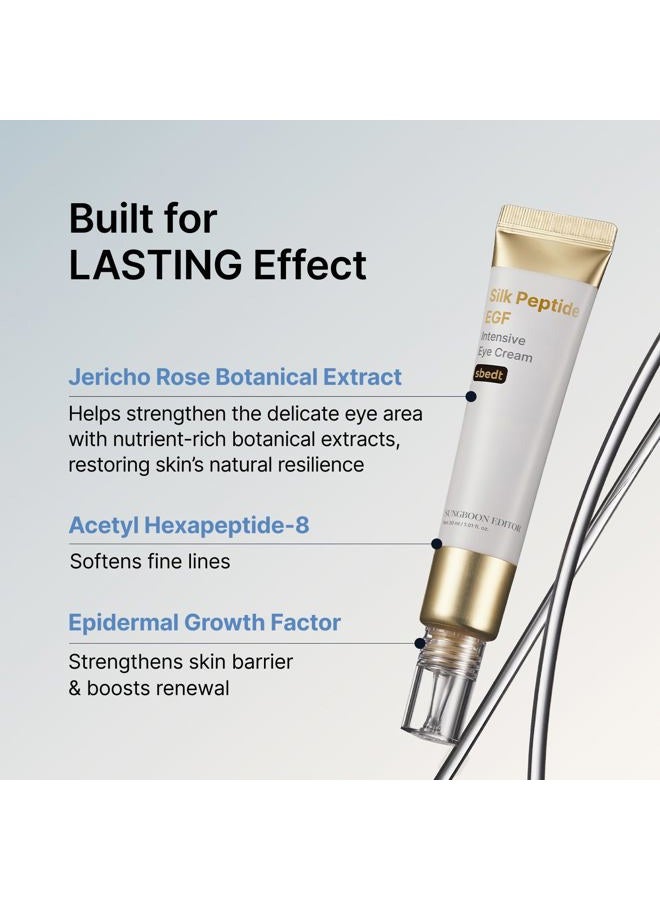 SUNGBOON EDITOR Silk Peptides EGF Intensive Eye Cream with Copper Peptides for Puffiness & Fine Lines, Patented Peptide Complex, Firm-looking & Hydration, Korean Skin Care 1.01 fl oz - Image 5