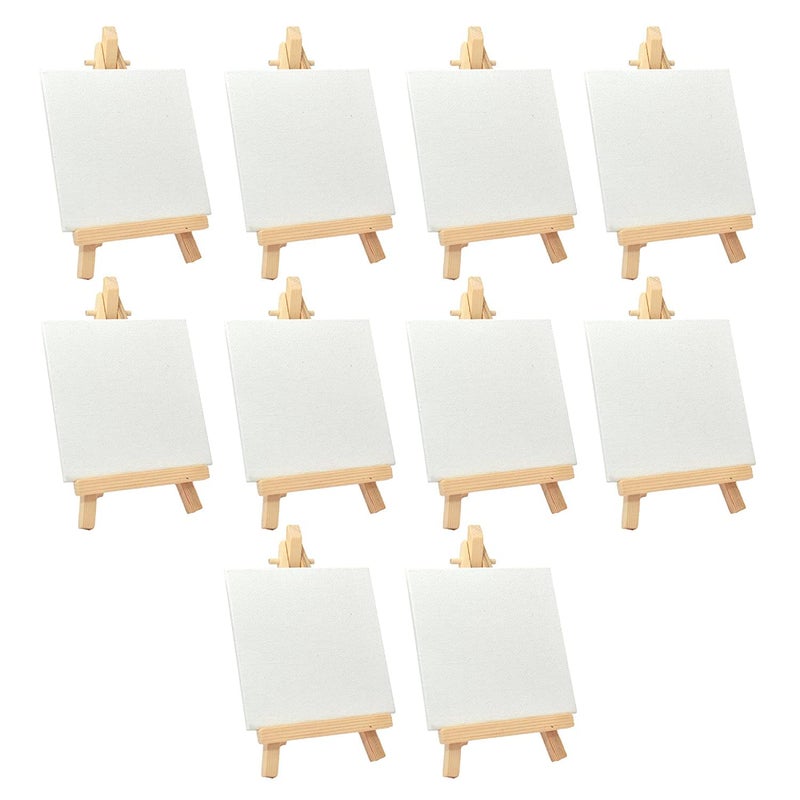 53 Arts 53ARTS Art Mini Display Easel with Canvas Board Pack of 24pc (7X9 CM)  - Image 2