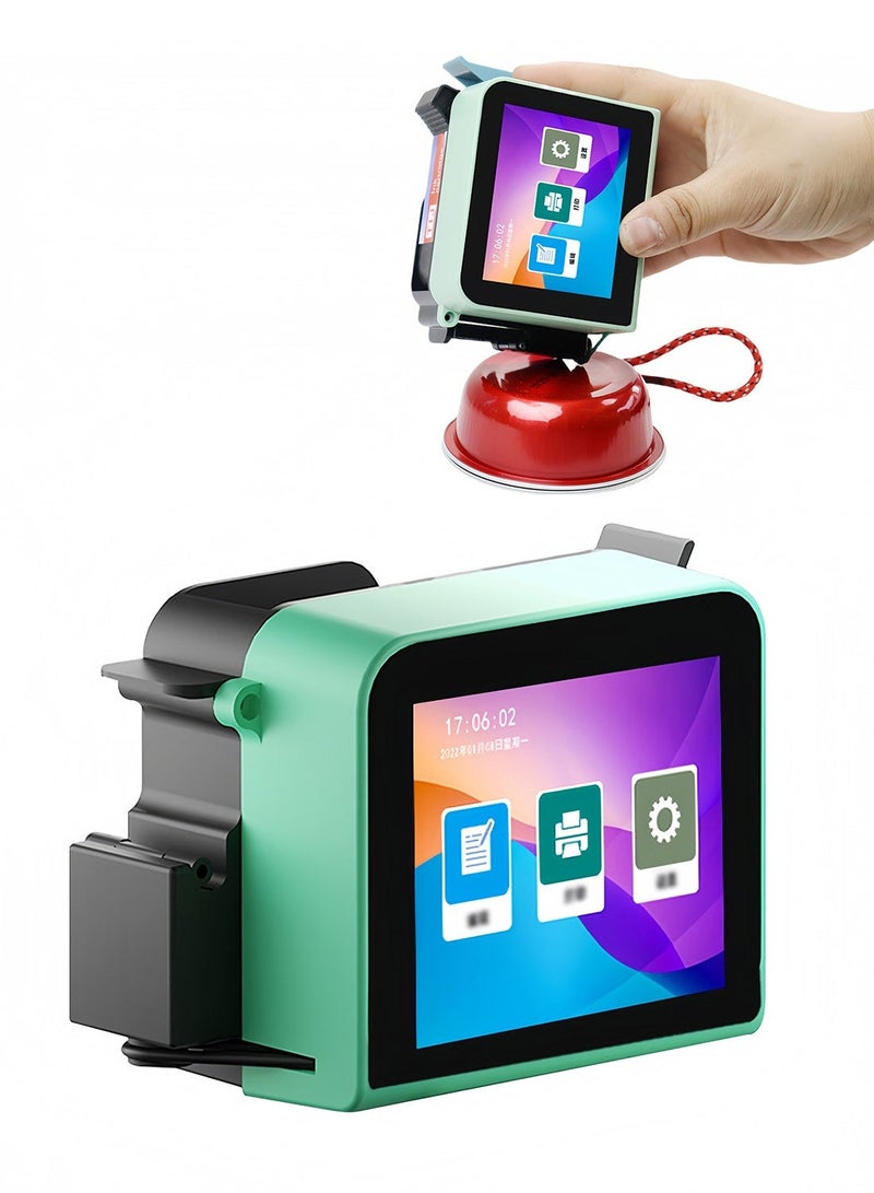 KidLe T1 Smart Handheld Mini Inkjet Printer, Portable High-Resolution Coding Machine with Bluetooth, 2.8-Inch Touch Screen for Text/Logo/Date Printing on Various Surfaces - Image 1