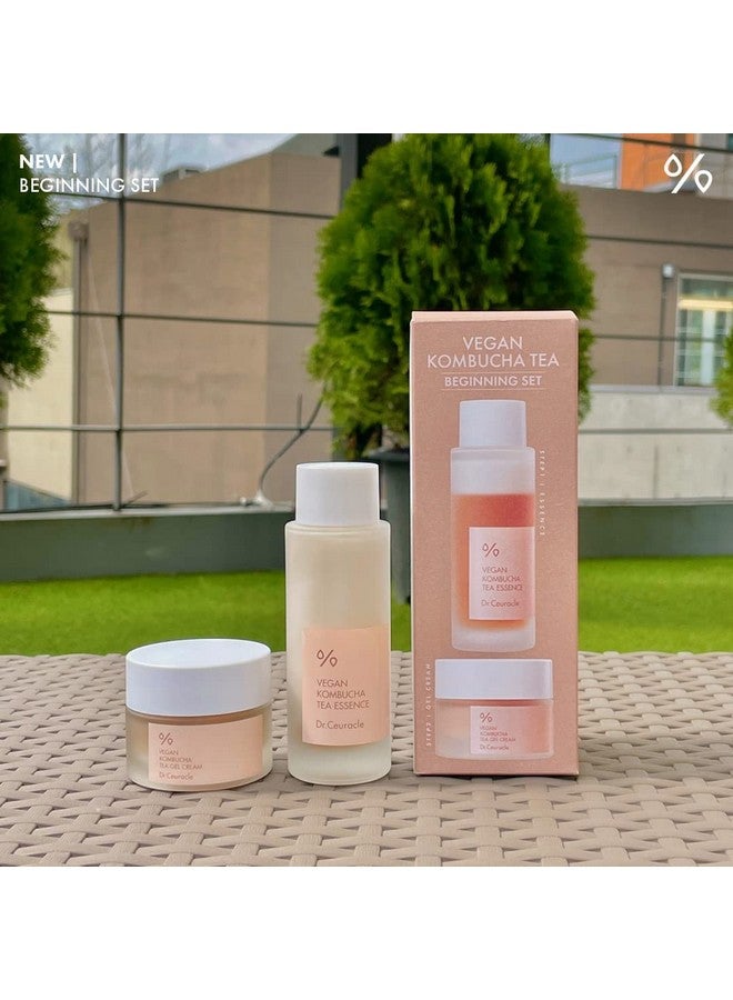 leegeehaam Dr.Ceuracle by leegeehaam Vegan Kombucha Tea Beginning Set - Korean Skincare Starter Kit, Essence (50 ml / 1.69 fl oz) and Gel Cream (30g / 1.05 oz) - Image 3