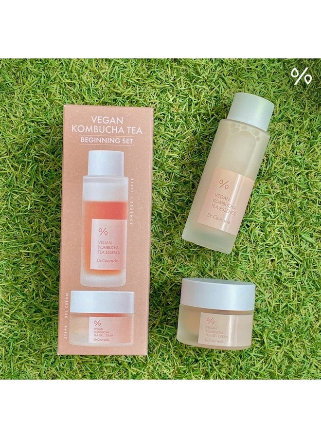 leegeehaam Dr.Ceuracle by leegeehaam Vegan Kombucha Tea Beginning Set - Korean Skincare Starter Kit, Essence (50 ml / 1.69 fl oz) and Gel Cream (30g / 1.05 oz) - Image 5