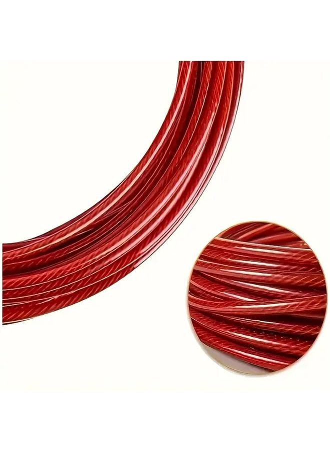 Heavy Duty Stainless Steel Wire Rope With Lobster Clasp 2m 6.5ft Multipurpose Corrosion Resistant For Outdoor Patio Garden Laundry Clothesline Hanging Plants Tarps Tents Camping - Image 4