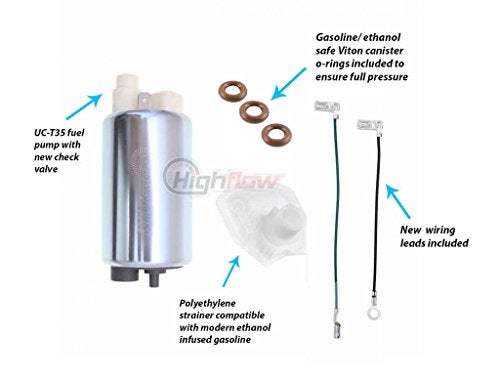 HFP-386-U Fuel Pump with Strainer Replacement for Yamaha FZ-07/MT-07 07A/MT-07 Tracer/Road Star Road Star Silverado V-Star 950 Dragstar YZF-R1 XV1700 XV17 XVS950 FZ07 XVS 950A (2008-2018) - Image 5