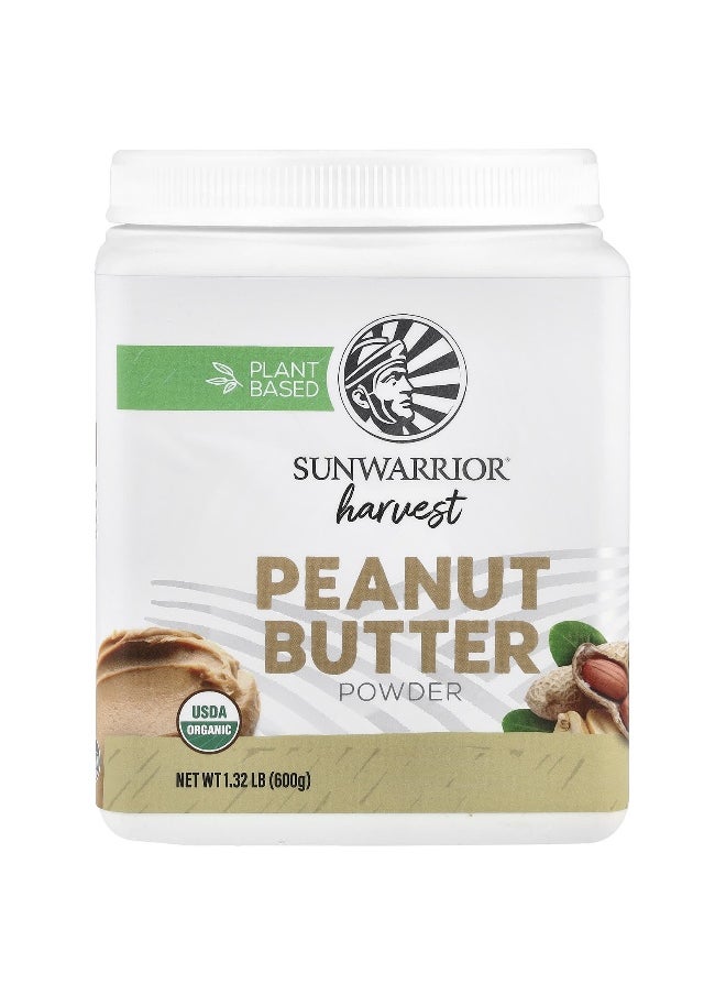 Sunwarrior - Sunwarrior, Harvest, Peanut Butter Powder, 1.32 lb (600 g) - Image 1