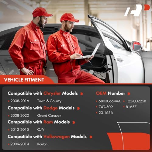 A-Premium Power Electric Window Regulator without Motor Compatible with Town & Country Dodge Grand Caravan Ram C/V Volkswagen Routan 2008-2018 Front Passenger Side - Image 2